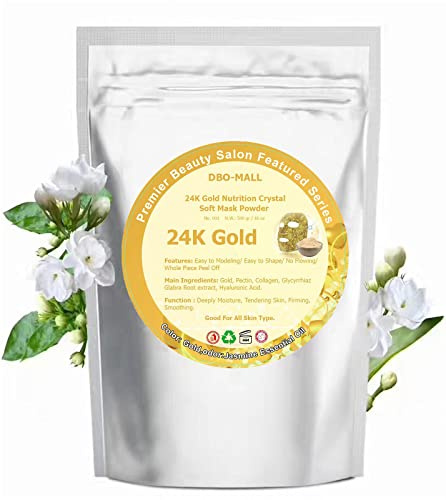 Hydro Jelly Peel Off Mask Powder, 500g 24K Gold Modeling Soft Mask Powder, Beauty Salon Professional SPA Gel Ton/Schlamm/Pulver zur Hautpflegebehandlung.
