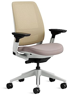 Steelcase Ergonomischer Bürostuhl: Series 2, Lumbalstütze, Linse | 4D-Armlehnen, Universalrollen, Premium-Materialien, bis 160 kg und 190 cm, sitzkomfort