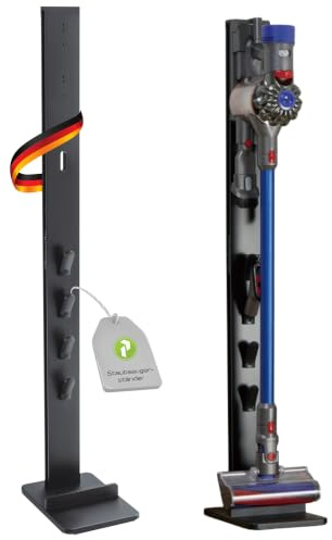 Perfect Staubsaugerständer für Dyson V6–V15 Gen5 Standfuß Organizer schwarz