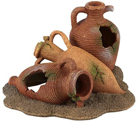 Aqua Della, Amphores Ensemble S - 16 x 13,4 x 9,5 cm Multicolore, pour Poissons