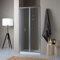 Kiamami Valentina Porte de Douche en Retrait de 90 cm avec Ouverture Pliante