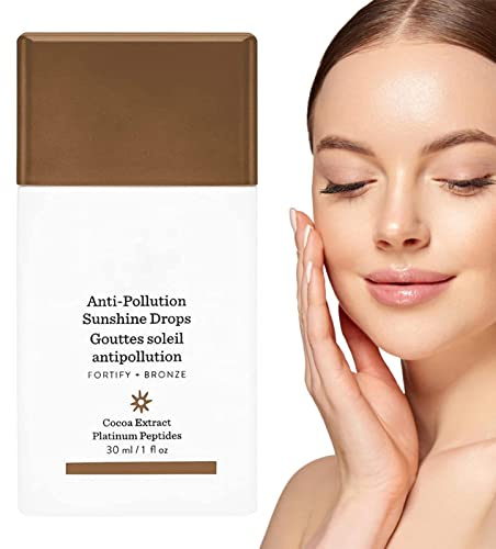 Drunk Elephant Bronzi Drops Serum Liquid Bronzer Cream, Anti-Pollution Sunshine Serum, Bronzing Drops Drunk Elephant für Gesicht und Körper, 30 ml