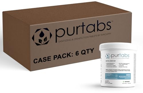 PurTabs 3.3g Hypochlorous Acid (HOCl) Disinfectant Tablets, Pack of 6