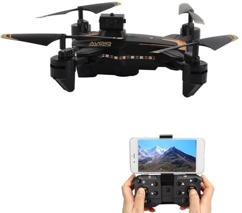 Cuifati KY605 Faltbare RC-Drohne, FPV, WLAN-Quadrocopter für Anfänger, Taschen-RC-Drohnenspielzeug mit 4K-Kamera, 50-fachem Zoom, Hindernisvermeidung, Höhenhaltung