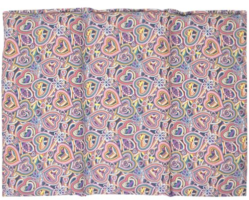 Giraffenland Bio-Bio Dinkelkissen - 3-Kammer 40x30cm, Bio-Baumwolle Psychedelic Heart Wärmekissen Körnerkissen