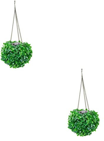 OSALADI 2 Stücke Energiesparende Solar Lichter Topiary Künstliche Pflanze Für Garten Decor Outdoor