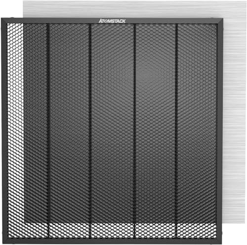 ATOMSTACK F4 - Table laser en nid d'abeille - 410 x 420 x 22,5 mm - Table de travail pour machine à graver laser A6/A12/A24 PRO - Plaque laser en nid d'abeille pour dissipation rapide de la chaleur et
