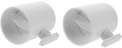 Artibetter 2pcs Insulated Duct Shut-Off Valve for Airflow Control Manual Damper Valve Needle Material Easy Installation