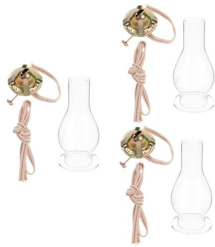 Alipis 3 Sätze Lotus-Lampenfassung Brenner Ätherische Öle für Diffusoren für zu Hause Vintage Petroleumlampe Kerosinlampe Ersatzteile Armaturen für Petroleumlampen Öllampen-Metallsockel