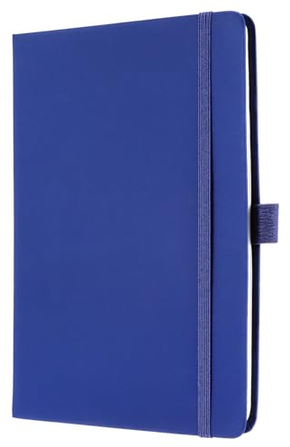 Kyrio Blaues Notizbuch A5, Papier-Handschriftbuch, Journal-Notizbuch Hardcover-Notizblock, 80 GSM, mit weichem PU-Einband, zum Schreiben und Notieren