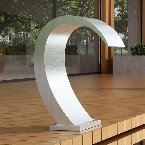 IMEX - Cascada Piscina de Acero Inoxidable S.316 | Fuente Piscina Empotrada Suelo para Jardín, Piscina y Terraza | Grifería 1 vía (Agua Fría) y Tratamiento Anticorrosión | Serie Iguazú