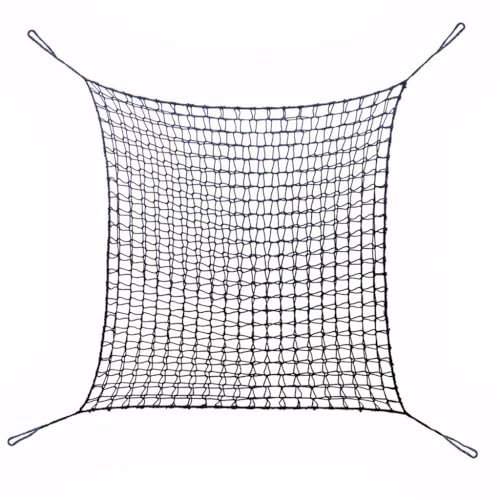 Climbing Cargo Net for Kids - Double Layers Heavy Duty Playground Safety Net, Outdoor Climbing Net for Treehouse Accessories, Backyard, Jungle Obstacle Training and Adventure(3.2x9.8ft),Black