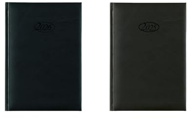 Buchkalender Set 2025 + 2026 / Chefkalender/Farbe: schwarz