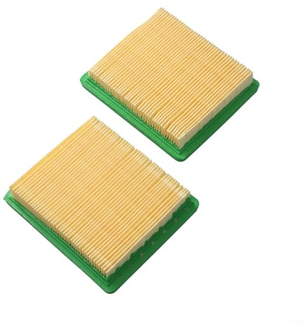 2 Pack Luftfilter Ersatzset Kompatibel mit MS196-51 MS196-51E Benzin Rasenmäher Zubehör für Gartenmaschine 113mm x 98mm x 22mm