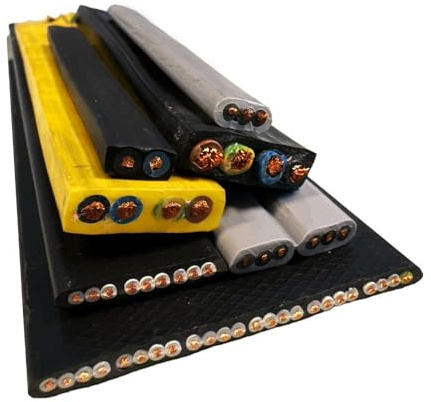 ELETTROCAVI K - CAVO ELETTRICO PIATTO H05VVH2-F 2x0,75 mm² GOMMATO BIANCO BIPOLARE 2 POLI FLESSIBILE CPR PROFESSIONALE 100 METRI MADE IN ITALY