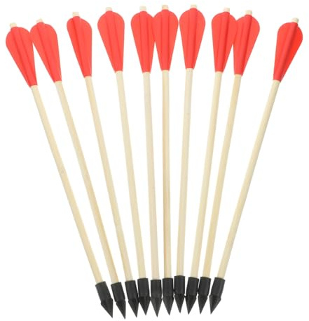 DECORNIJIA 10 Gioco Lancio in Legno e Gomma Punteruolo Giocattolo e Divertente per Accessorio per Giochi di Lancio e Pentola Superficie Liscia e Resistente
