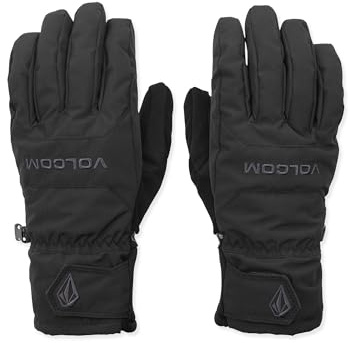 Volcom Nyle - Guantes de Snowboard para Hombre, Impermeables, aislados, Palma de Agarre de Silicona, Color Negro, Talla XL