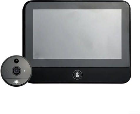 Niceminiwall Timbre con pantalla IPS y batería de 5000 mAh, cámara de video inalámbrica para intercomunicador bidireccional, compatible con aplicación móvil