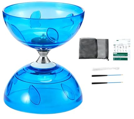 Juguete chino Yo-Yo, pelota de desarrollo portátil de doble cabeza con bolsa de red y palillos | Juguetes chinos para niños, para escuela, casa, estudio, viajes, fiestas, Halloween interior exterior