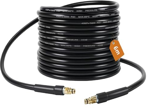 6M Flexible Tuyau Compatible Kärcher K2 K3 K4 K5 K6 K7 avec raccord rapide tuyau Nettoyeur haute pression raccord tuyau d'extension Nettoyeur haute pression