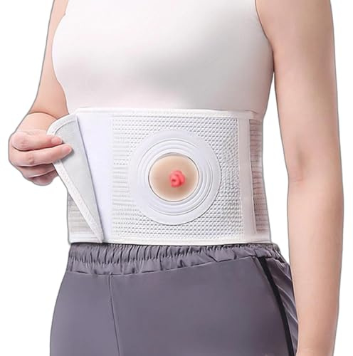 Justerbart Stomiband, Stomibråckband med Flera Hålstorlekar, Stomitillbehör för Kolostomi- och Ileostomipåsehållare(X-Large)
