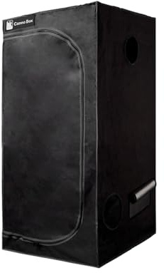 Cannobox Growzelt 60x60x120 cm Indoor Growtent Grow Tent Zuchtzelt mit Reflektierende Mylar 1680D Oxford für Hydrokulturen Zur Pflanzenzucht Pflanzen Wachsen Raum
