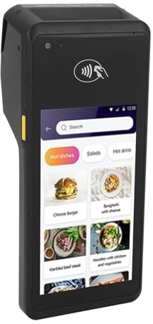Spacnana Handheld-POS-Belegdrucker, Thermodrucker mit 5-MP-Kamera, Mobiler 58-mm-Druck für Einzelhandel und Restaurants