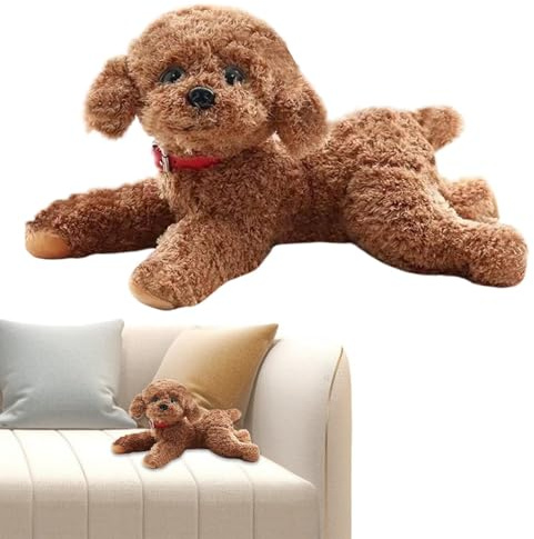 Plysch Hund För Barn - 48 cm Lugnande Värmedjur - Charmigt Och Lekfullt Hundplyschdjur - Multimiljö För , Kontor, Högskola, Sovrum, Inomhus