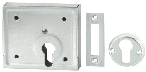 ABUS Aufschraubschloss ASS für Profil-Zylinder, 21512 | Verzinkter Schlosskörper, massiver Stahlriegel, robuste Mechanik – geeignet für Türen, Tore & Gartentore