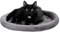 Kerbl Pet Kuschelbett Sweety, grau 48x40x4cm