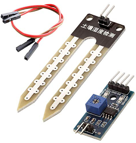AZDelivery Bodenfeuchtesensor Hygrometer Boden Feuchtigkeit Module kompatibel mit Arduino und Raspberry Pi inklusive E-Book!