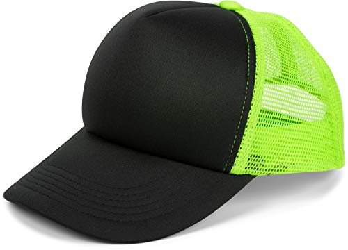 styleBREAKER nätkeps med 5 paneler, truckerkeps, baseballkeps, justerbar, unisex 04023007, En Storlek