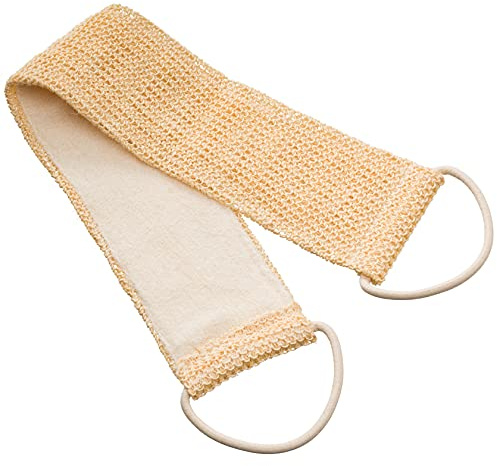 Redecker Massage-Gürtel, natürliches Sisal und Baumwoll-Mischgewebe, für trockene oder nasse Massage und Peeling, maschinenwaschbar