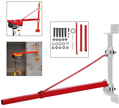 Swivel Arm + Wall Bracket up to 600 kg Boom at 75 cm Length or 300 kg at 110 cm Length Wall Mounting Package Lifting Machine Arm for Workshops Shopping Malls Garages Docks and Other, #696
