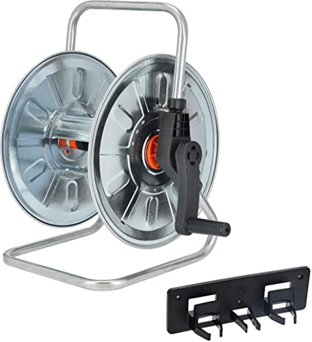 KOTARBAU® Avvolgitubo con fissaggio a parete, 1/2'-50 m, zincato, un dispositivo indispensabile per ogni casa