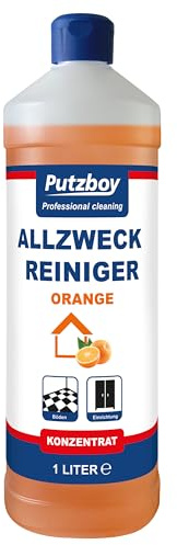 PUTZBOY Allzweck Reiniger Orange - Konzentrat - Universalreiniger für Böden und Oberflächen - 1 Liter - Made in Germany
