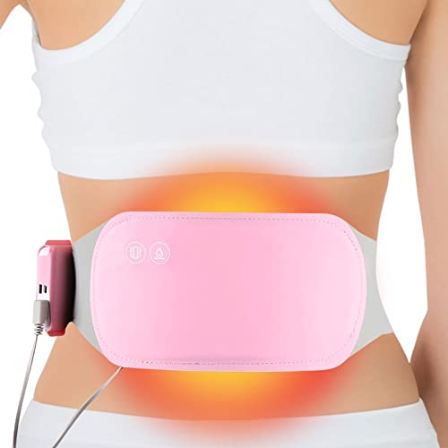 Cojín térmico menstrual para mujer, período de cinturón de calor, almohadilla térmica portátil, almohadilla térmica para el vientre, cojín térmico de invierno, 3 niveles de temperatura