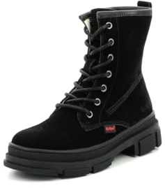 Kickers Goji, Bottillons Fille, Noir Vernis, 37