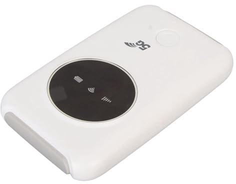 Tragbarer 5G WLAN Router mit SIM-Kartensteckplatz, LTE CPE Hotspot für Zuhause & Reise, unterstützt 10 Geräte, 300 Mbit/s schnelle Internetverbindung, 3200mAh