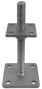 GeZu Impex Pfostenträger Ulrich verstellbar M20 x 200 mm, 70 x 70 mm