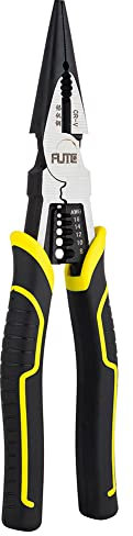 6-in-1 Needle Nose Pliers 9”,Multifunctional Long Nose Pliers with Wire Stripper/Crimper/Cutter Function
