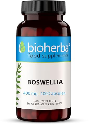 Boswellia Serrata – 100 Gélules de 400 mg | Complément végétal à base d'encens indien – par BIOHERBA