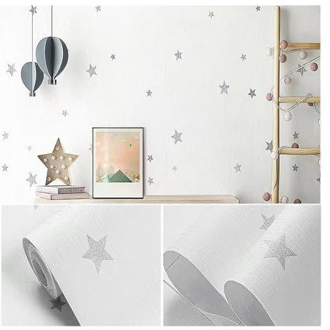 Solid Color And Star Shape Foam Self-adhesive Ceiling Tiles, Multiple Colors And Sizes To Choose From, Suitable for Walls, Living Rooms, Kitchens, Hotels, Lobbies, Doors, Windows(Silver,600cm)