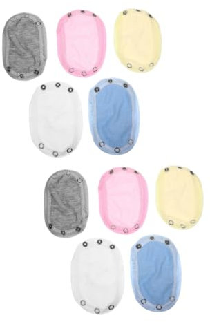 Healeved 10stücke Teiliges Bodysuit Verlängerungen Aus Baumwolle Snap Extender Für Strampler Und Jumpsuits Praktisch Und Bequem Für Wachsende Junge Mädchen Doppeltes Design Für Wärme