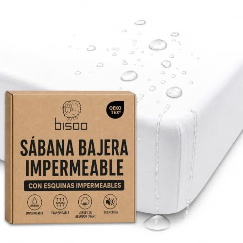 Bisoo Magic Sheet 16x32in White Waterproof Fitted Sheet for Pram Carrycot