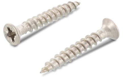 Scharnierbandschrauben 3x20 mm – Senkkopf – Vollgewinde – Edelstahl A4 – Holzschrauben – Spanplattenschrauben – 50 Stück
