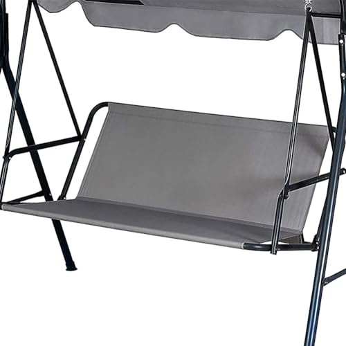 CREATCABIN Swing Seat Cover Replacement Swing Chair Bench Cover 600D Thickened Oxford Cloth Waterproof Porch Patio Cushion Replacement for Outdoor Garden Yard Silver 54x19.7x19.7in