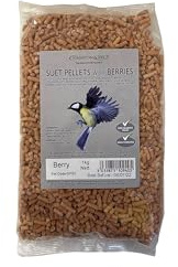 Johnston & Jeff 1kg Suet Pellets with Berries Wild Bird Food Wildlife