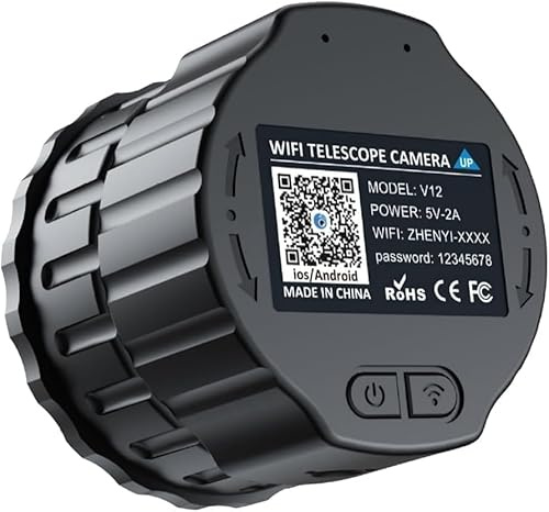 Cámara Ocular WiFi – Grabación de Video 2K de 4 MP – Aplicaciones WiFi integradas – Cámara Ocular electrónica para telescopios de 1,18 a 1,97 Pulgadas
