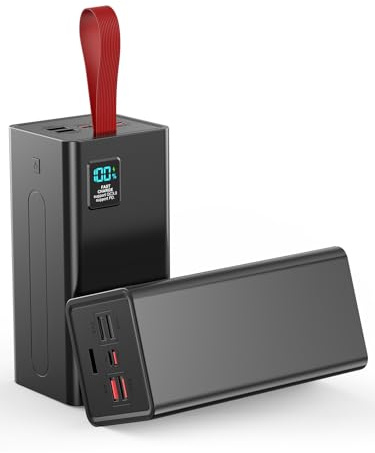 Power Bank 90000mAh with QC 3.0 & PD 30W Fast Charging, 5-Port Portable Charger for Camping and Outdoor(USB-C Input/Output)